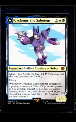 2022 MTG Magic The Gathering BOT Transformers #9 Cyclonus the Saboteur - Image 1