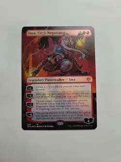MTG - Jaya, Fiery Negotiator (Borderless) Dominaria United Foil Mythic #374 - Image 1