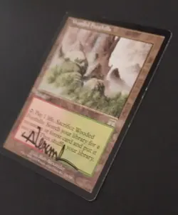 MTG - Magic: The Gathering - Wooded Foothills - ONS (LP) (SIGNED) - Image 2