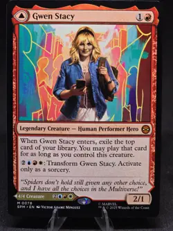 MTG Gwen Stacy/Ghost-Spider 0078 Marvel's Spider-Man Mythic NM - Image 1