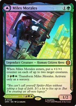Miles Morales Marvel's Spider-Man Magic Magic the Gathering FOIL - Image 1