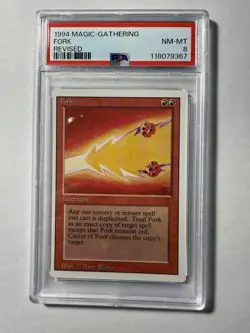 FORK 1994 Revised Edition MTG PSA 8 NM-MT RARE Reserved List - Image 2