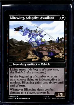 2022 MTG Magic The Gathering BOT Transformers #4 Blitzwing Cruel Tormentor - Image 2