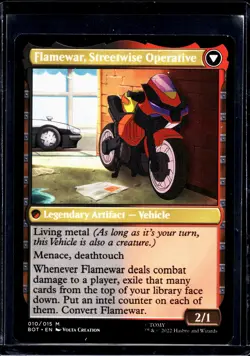 2022 MTG Magic The Gathering BOT Transformers #10 Flamewar Brash Veteran - Image 2