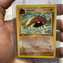 1st Edition KABUTO 50/62 Fossil Set - Pokemon WOTC Vintage Card - NM/MT Vtg TCG - Image 1