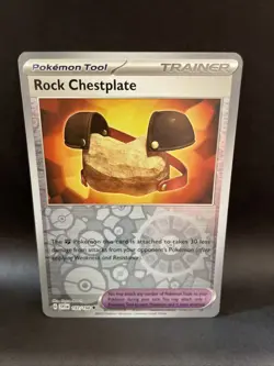 Rock Chestplate Scarlet & Violet Base 192/198 Reverse Holo NM Pokemon TCG - Image 1