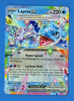 Lapras ex - 032/142 - Stellar Crown - Pokemon TCG - NM - HOLO - Image 1