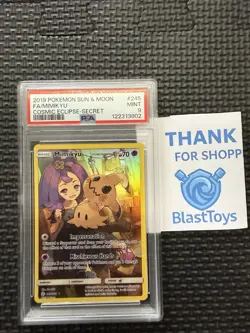 2019 POKEMON SUN & MOON COSMIC ECLIPSE SECRET #245 FULL ART/MIMIKYU PSA 9 - Image 1