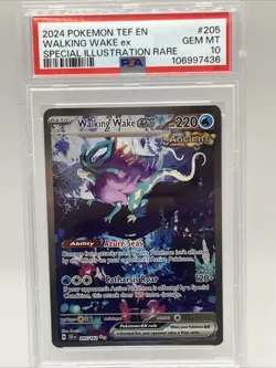 Pokemon Walking Wake ex Temporal Forces Special Illustration Rare #205 PSA 10 - Image 1