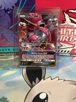 Pokemon TCG 2019 Hoopa GX 96/181 Ultra Holo Rare Team Up NM - Image 3