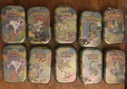 10x-Galar Pals Pokemon TCG Sealed Mini Tins (2025 Re-release)-H24 - Image 1