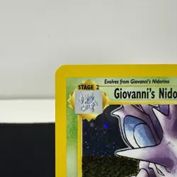 Giovanni’s Nidoking Holo Rare 7/132 Gym Challenge WOTC Vintage Pokemon TCG LP - Image 3