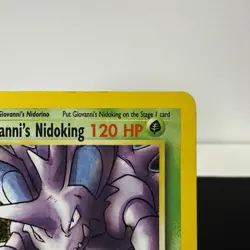 Giovanni’s Nidoking Holo Rare 7/132 Gym Challenge WOTC Vintage Pokemon TCG LP - Image 4