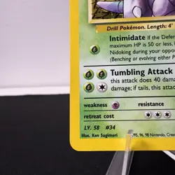 Giovanni’s Nidoking Holo Rare 7/132 Gym Challenge WOTC Vintage Pokemon TCG LP - Image 5