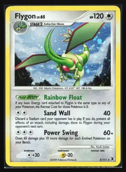 Pokemon Flygon 5/111 Rising Rivals Holo Rare LP - Image 1