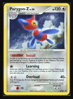 Pokemon Porygon-Z DP35 Diamond & Pearl Holo Black Star Promo LP - SWIRL! - Image 1