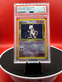 1999 Pokemon TCG Mewtwo Holo PSA 5 10/102 - Image 1