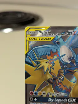 Pokemon TCG Moltres Zapdos Articuno GX Hidden Fates Ultra Rare 66/68 NM/M - Image 2
