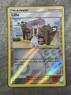 Lillie Trainer 122/149 Pokemon TCG Sm Base Set Reverse Holo (Light Play) - Image 1