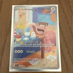 Pokemon TCG Lickitung Illustration Temporal Forces #180/162 NM Condition - Image 1
