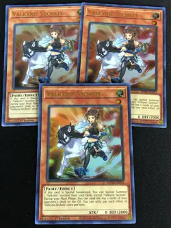 YUGIOH VALKYRIE SECHSTE MP20-EN043 1ST ULTRA X3 - Image 1