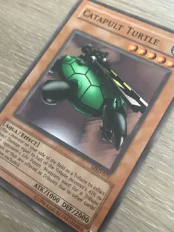 2002 Yugioh Catapult Turtle MRD-075 Metal Raiders Super Rare LP Lightly Played - Image 3