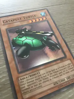 2002 Yugioh Catapult Turtle MRD-075 Metal Raiders Super Rare LP Lightly Played - Image 4