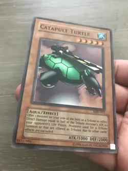 2002 Yugioh Catapult Turtle MRD-075 Metal Raiders Super Rare LP Lightly Played - Image 5