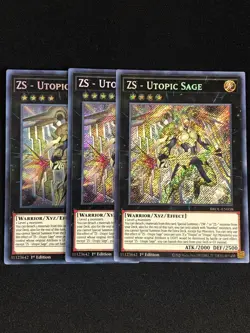 YUGIOH ZS UTOPIC SAGE BROL-EN058 1ST SECRET X3 - Image 1