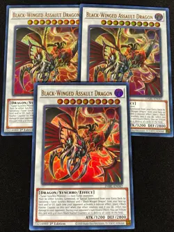 Yugioh Black-Winged Assault Dragon DABL-EN042 1st ULTRA x3 (NM) - Image 1