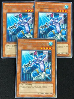 YUGIOH WARRIOR OF ATLANTIS FOTB-EN016 1ST RARE X3 (NM) - Image 1