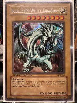 Blue-Eyes White Dragon BPT-003 2002 Collectors Tin - Light To Moderate Play - Image 1