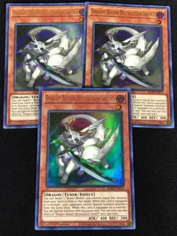 Yugioh Dragon Buster Destruction Sword BLAR-EN079 1st ULTRA x3 (NM) - Image 1