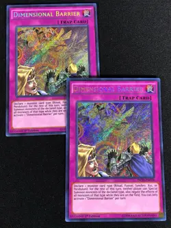 Yugioh Dimensional Barrier INOV-EN078 1ST X2 SECRET (NM) - Image 1