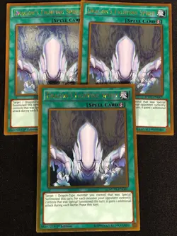 Yugioh Dragon's Fightning Spirit MVP1-ENG07 1st GOLD x3 (NM) - Image 1