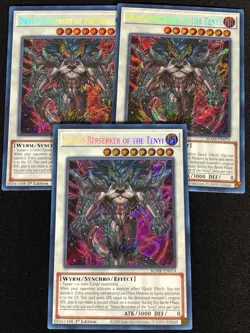 Yugioh Draco Berserker of the Tenyi BLMR-EN074 1ST Secret x3 (NM) - Image 1