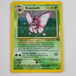 Pokemon TCG Venomoth 13/64 Jungle Holo Unlimited LP Card Vintage 1999 Nice - Image 1