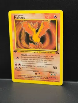 Pokemon Card Moltres 27/62 1st Edition Non-Holo Rare Fossil - Image 2