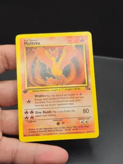 Pokemon Card Moltres 27/62 1st Edition Non-Holo Rare Fossil - Image 5