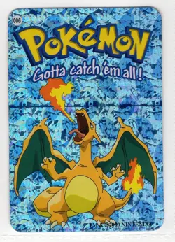 Charizard #006 - Vintage Vending Machine Prism Sticker 2000 - Pokemon Card - Image 1
