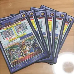 Digimon Trading Card Playmat Unused Condition Slight Damage to Card - Image 1
