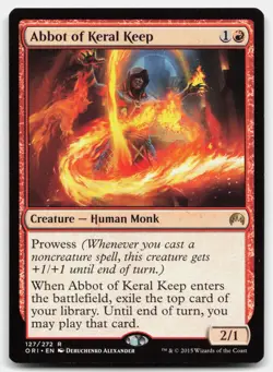 MTG Abbot of Keral Keep R Magic Origins 127 LP - Image 1