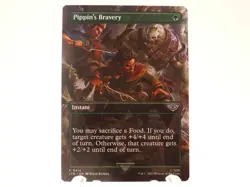 MTG The Lord of the Rings 414 (C) Extended Art Non-Foil Pippin's Bravery - Image 1