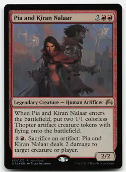 MTG Pia and Kiran Nalaar FOIL R Unique and Miscellaneous Promos 157 LP - Image 1