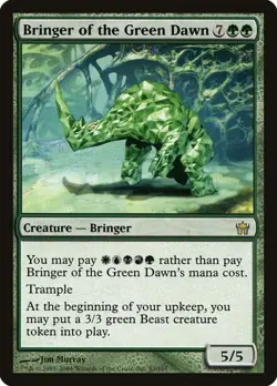MTG Foil Singles - Bringer of the Green Dawn - Fifth Dawn, - Image 1
