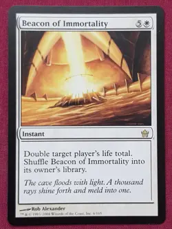 Magic The Gathering FIFTH DAWN BEACON OF IMMORTALITY white card MTG - Image 1