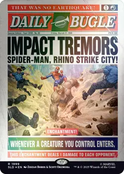 Pre Nov9 MTG Secret Superdrop x Marvel Spider-Man Daily Bugle Breaking News Foil - Image 5