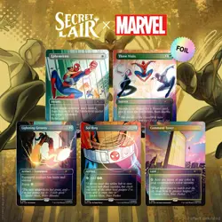 Pre Nov13 MTG Secret Superdrop Secret Lair x Marvel Spider-Man Heroic Deeds Foil - Image 1