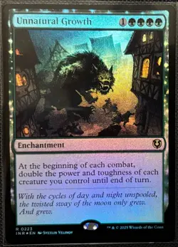 MTG Innistrad Remastered Unnatural Growth NM Foil (Rare) - Image 1