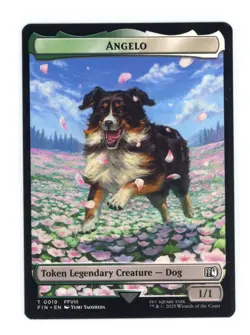 Angelo / Darkstar Double-Sided Token T 19 / 20 Regular Final Fantasy MTG - Image 1